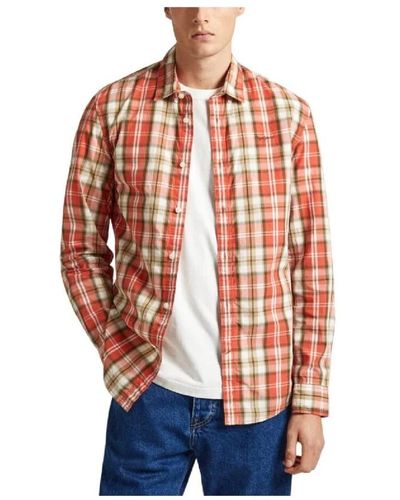 Pepe Jeans Casual Shirts - Red