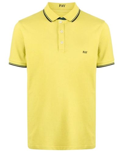 Fay Polo Shirts - Yellow