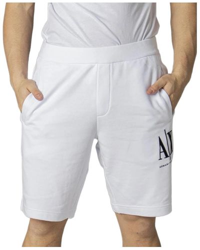 Armani Exchange Shorts drucken vordertaschen - Grau