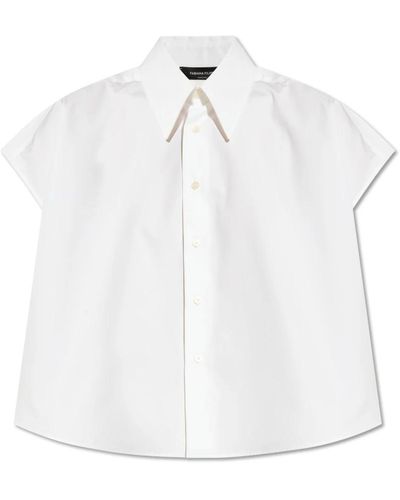 Fabiana Filippi Shirt mit kurzen ärmeln - Weiß