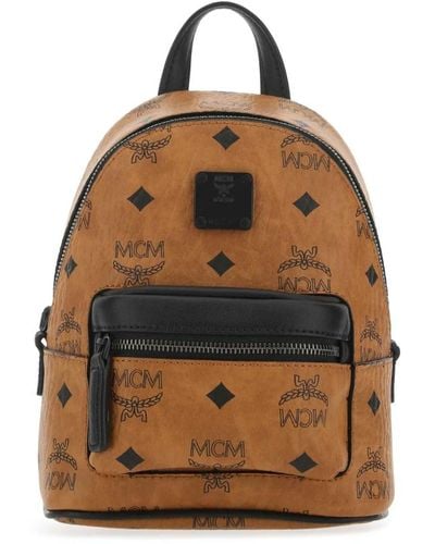 MCM Bedruckte lederhandtasche - Braun