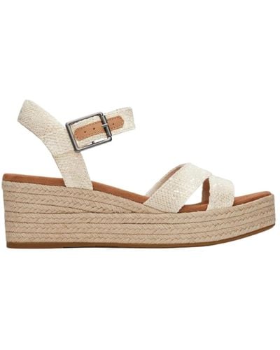 TOMS Wedges - White