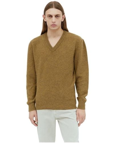 Lemaire Knitwear > v-neck knitwear - Vert