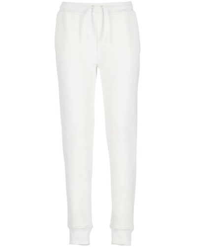 K-Way Weiße sweatpants mit kordelzug und taschen