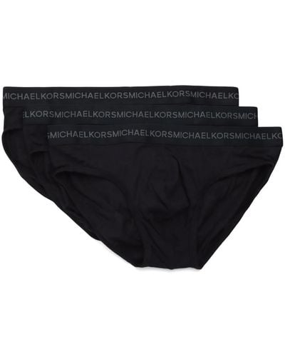 Michael Kors 3er-pack supreme touch logo print briefs - Schwarz