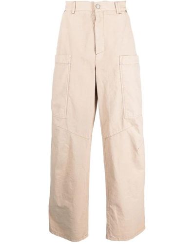 Palm Angels Wide Pants - Natural
