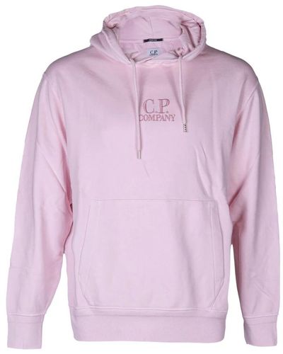 C.P. Company Kapuzen-sweatshirt aus baumwolle, regular fit - Lila