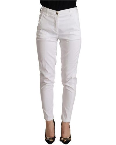 Jacob Cohen Slim-fit weiße jeans mit logo-details - Grau
