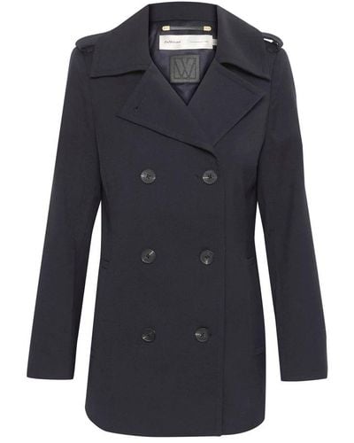 Inwear Double-Breasted Coats - Blue