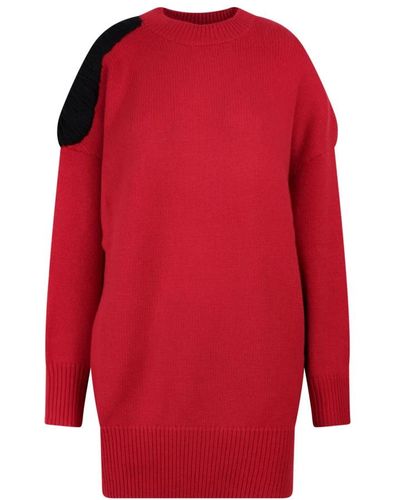 Krizia Round-Neck Knitwear - Red