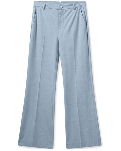 Mos Mosh Wide Trousers - Blue