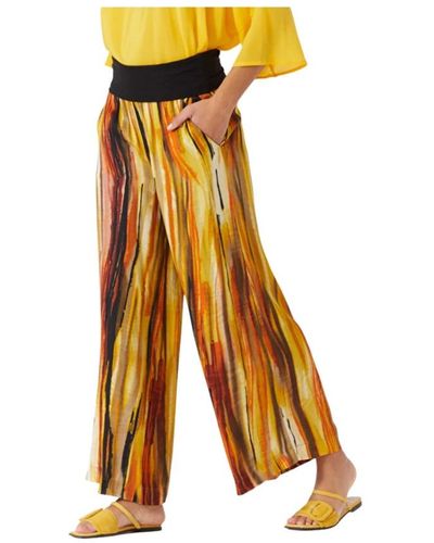 Manila Grace Pantalons - Multicolore