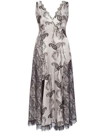 AllSaints 'nysa' patterned dress - Grigio