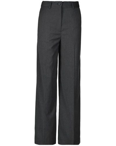 co'couture Trousers > straight trousers - Gris