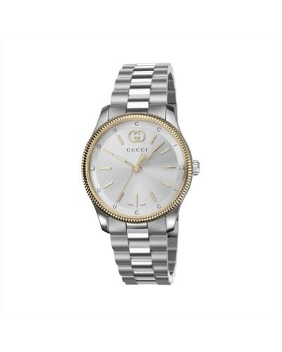 Gucci Ya1265063 - g-timeless 29 mm stainless steel case with gold-plated bezel - Metallizzato