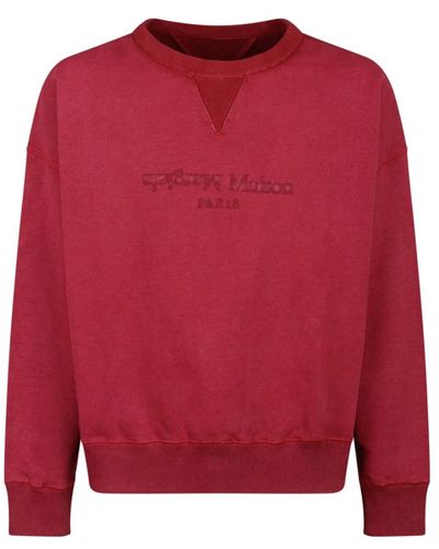 Maison Margiela Roter sweatshirt für männer - Lila