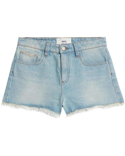 Ami Paris Denim shorts - Blu