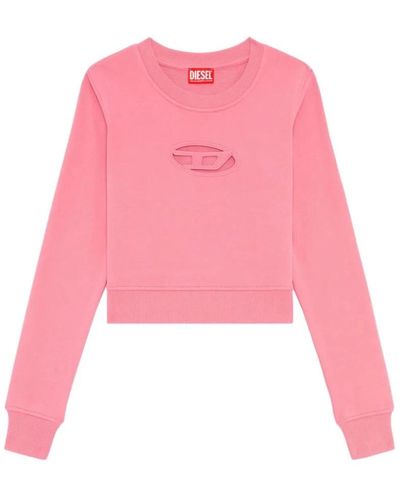 DIESEL Slimmy fleece sweatshirt - Rosa