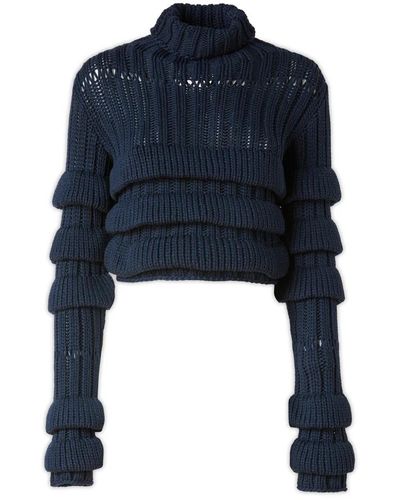 Quira Knitwear > turtlenecks - Bleu