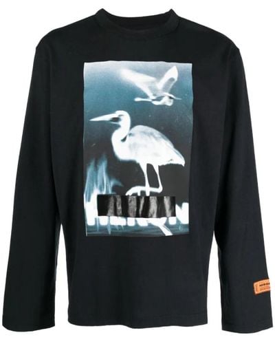 Heron Preston Zensiertes logo crewneck t-shirt - Schwarz