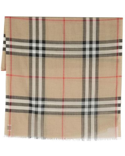 Burberry Silky Scarves - Natural