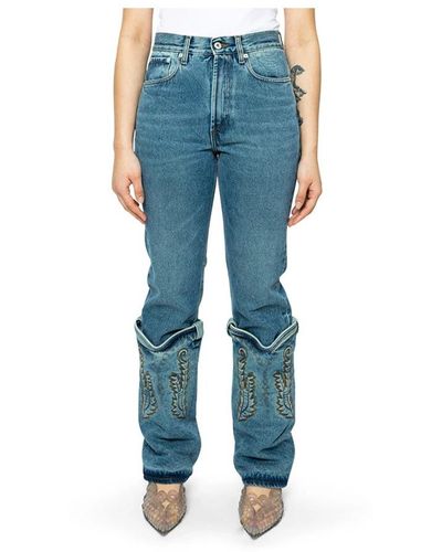 Y. Project Boot-Cut Jeans - Blue