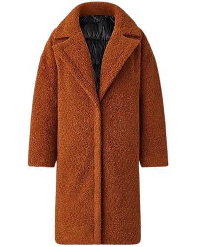 Mackage Coats > single-breasted coats - Marron