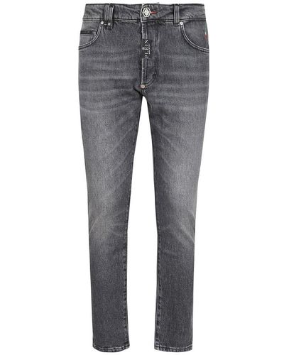 Philipp Plein Slim-Fit Jeans - Grey