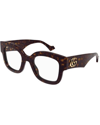 Gucci Montura gafas gg 1423o habana oscuro - Marrón