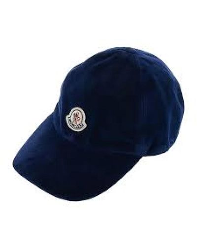 Moncler Stylische cap für männer - Blau