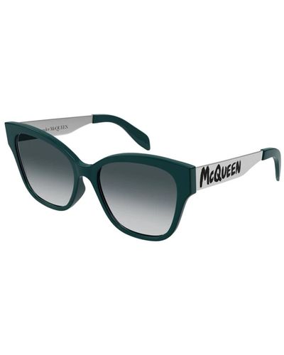Alexander McQueen Gafas de sol elegantes - Verde