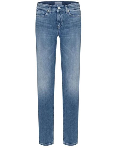 Cambio Jeans rectos elegantes en denim claro - Azul