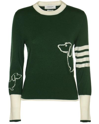 Thom Browne Suéter estiloso - Verde
