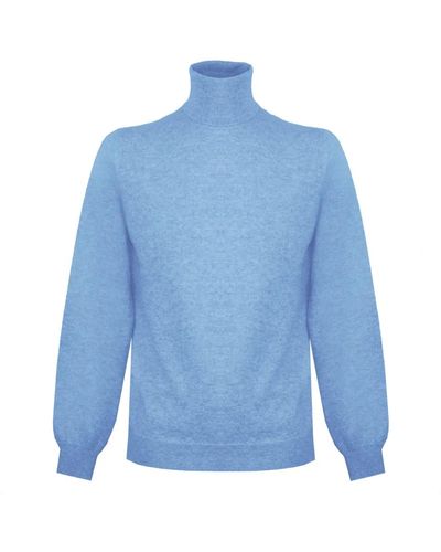 Malo Knitwear > turtlenecks - Bleu