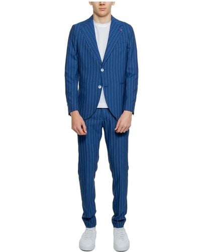 MULISH Single Breasted Suits - Blue