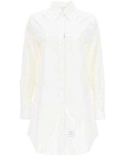 Thom Browne Long cut classic shirt - Bianco