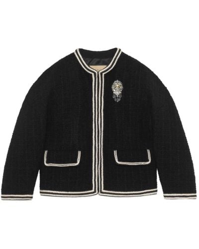 Gucci Tweed Jackets - Black
