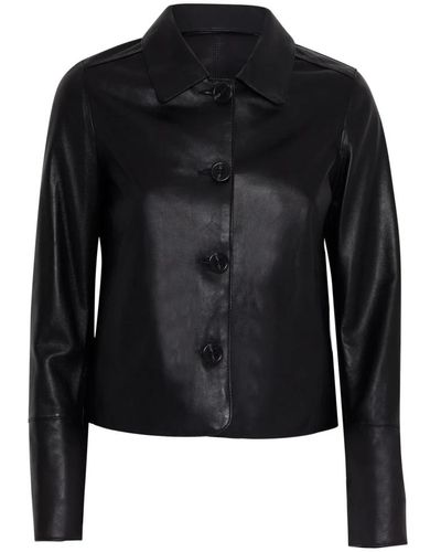 Oakwood Jackets > leather jackets - Noir