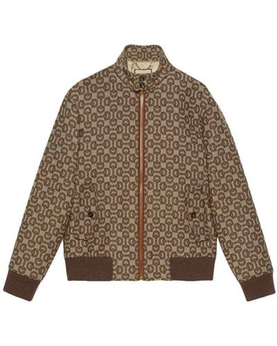 Gucci Bomber Jackets - Brown