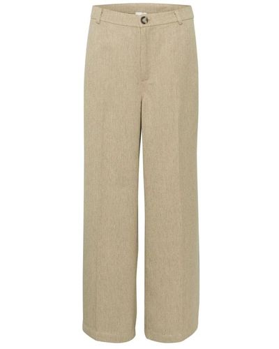My Essential Wardrobe Trousers > wide trousers - Neutre