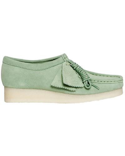 Clarks Laced Shoes - Green