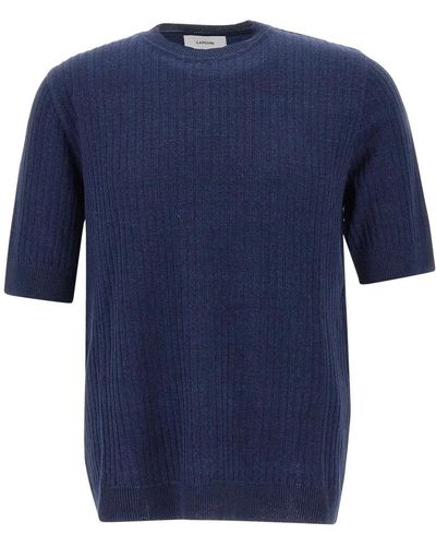 Lardini Round-Neck Knitwear - Blue
