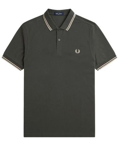 Fred Perry Slim fit twin tipped polo - Grün