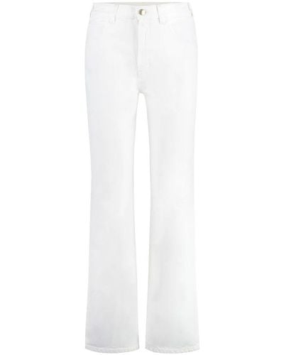 Chloé Ausgestellte high-rise boyfriend jeans - Weiß