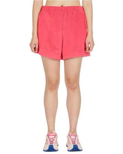 Moncler Terry Towelling Track Shorts - Pink