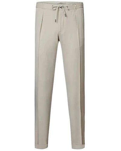 Profuomo Prof - trousers > slim-fit trousers - Gris