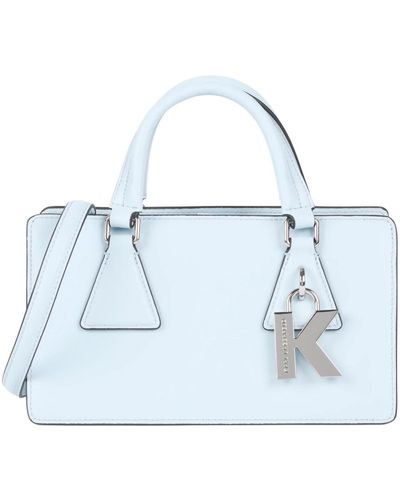 Karl Lagerfeld Ikonic k/lock lederhandtasche - Blau