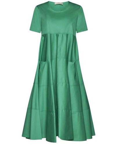 Blanca Vita Elegantes kleid mit tasche ruota b - Grün