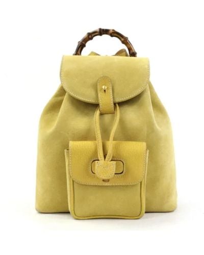 Gucci Pre-owned > pre-owned bags > pre-owned backpacks - Jaune