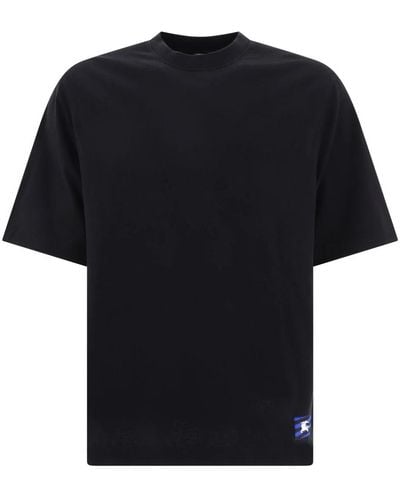 Burberry Baumwoll t-shirt mit elastan - Schwarz